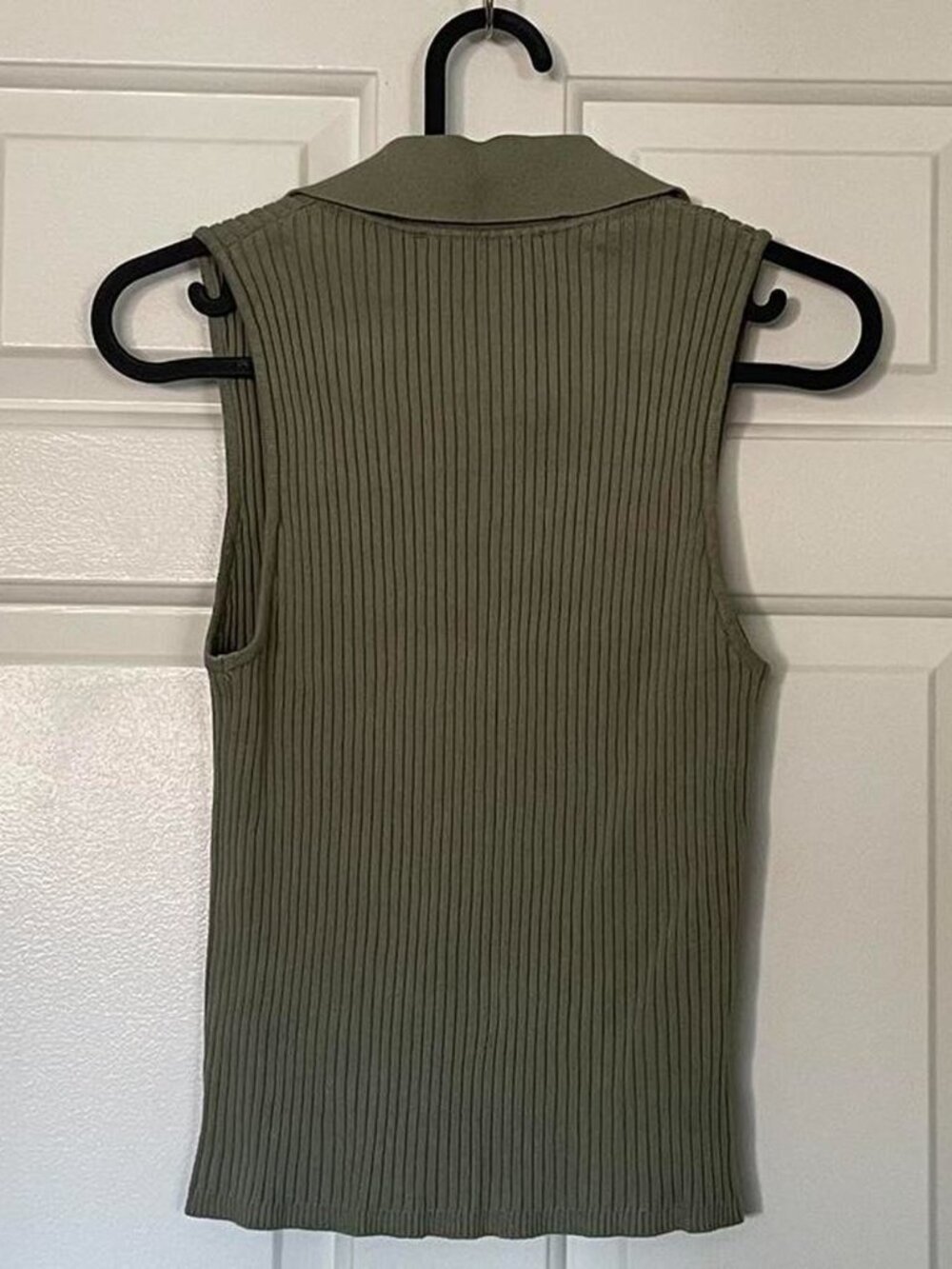 Mango (MNG) Ribbed Collared Tank - Picture 3 of 4